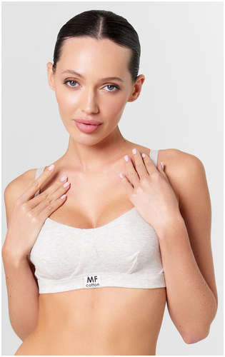 Бюстгальтер женский в цвете серый меланж Mark Formelle / 103208101 - вид 2