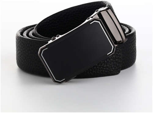 Ремень мужской, ширина 4 см, пряжка автомат, цвет черный 103200823