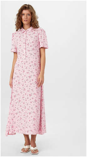 Платье женское розовое с цветочным принтом Mark Formelle 103242474