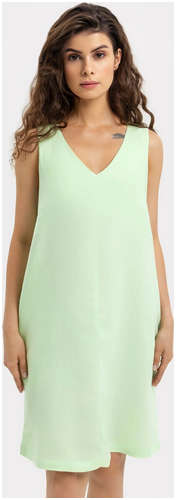 Платье женское домашнее в светло-зеленом оттенке Mark Formelle / 103166835 - вид 2