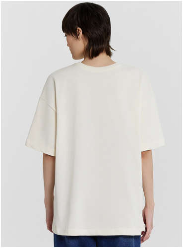 Футболка женская бежевая с принтом Mark Formelle / 103238599 - вид 2