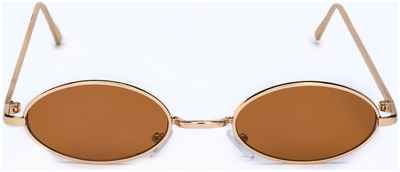 Очки солнцезащитные onesun, uv 400, дужка 15.5 см, ширина 14.5 см, 3×5.5 см, коричневые / 10333248 - вид 2