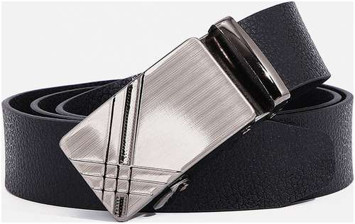 Ремень мужской, ширина 3,5 см, пряжка автомат, цвет черный 103151048