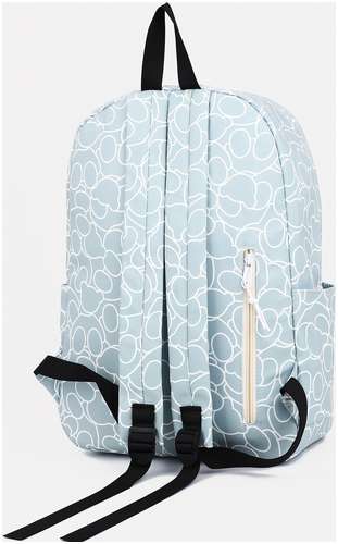 Рюкзак на молнии, 3 наружных кармана, цвет серый / 103126761 - вид 2