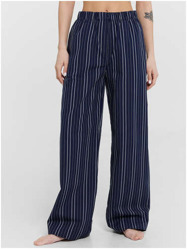 Брюки домашние женские синие в полоску Mark Formelle / 103233081 - вид 2