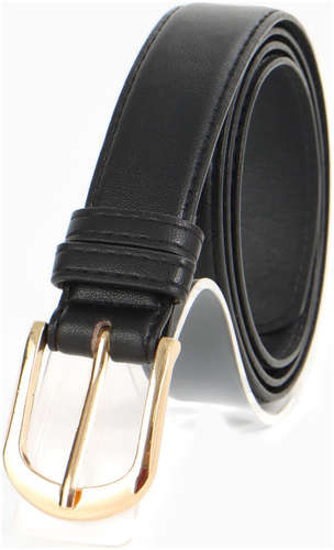 Ремень женский, ширина 2.8 см, пряжка металл, черный 103241545