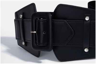 Ремень женский, ширина 7,5 см, пряжка металл, цвет черный / 103107076 - вид 2