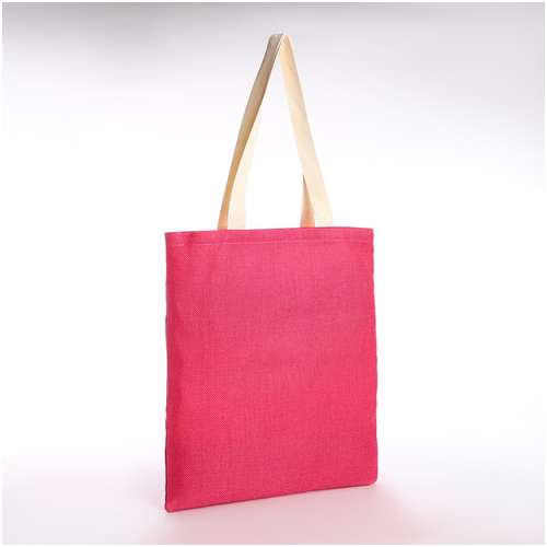 Сумка-шопер без застежки, из текстиля, цвет розовый / 103165190