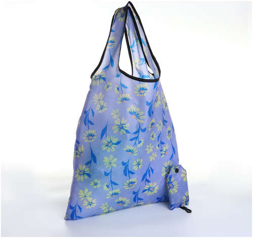 Сумка хозяйственная без застежки, складная, цвет синий 103231144