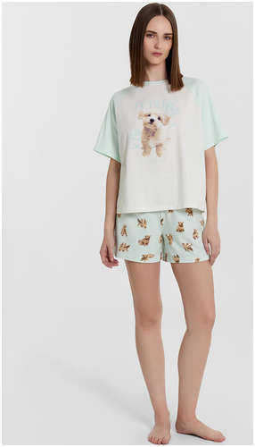 Комплект женский (футболка, шорты) Mark Formelle 103234907