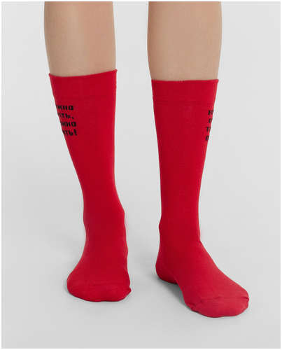 Носки mark formelle x ольга бузова красные с надписью / 103230695 - вид 2