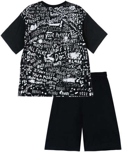 Комплект трикотажный фуфайка футболка шорты пижама PLAYTODAY / 103184004 - вид 2