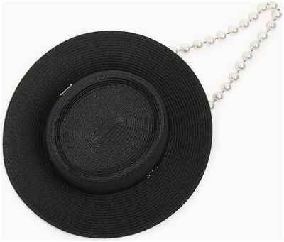 Шляпа женская с бусинами minaku цвет черный, р-р 56-58 / 103113093 - вид 2