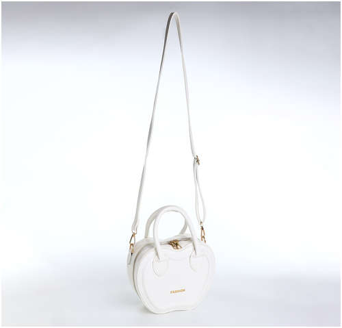 Сумка женская кросс-боди на молнии, цвет белый / 103211772 - вид 2