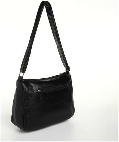 Сумка женская на молнии, цвет черный / 103198436 - вид 2