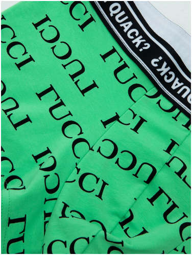 Трусы мужские боксеры в зеленом оттенке с надписями Mark Formelle / 103166847 - вид 2