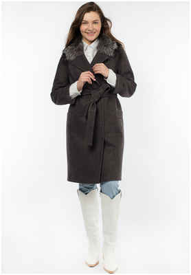 Пальто женское утепленное (пояс) EL PODIO / 103106038 - вид 2