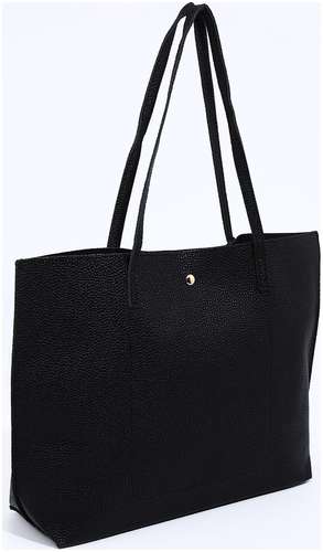 Сумка женская на магните, цвет черный / 103151335 - вид 2