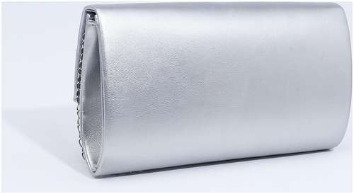 Сумка-клатч на магните, цвет серебряный / 103131569 - вид 2