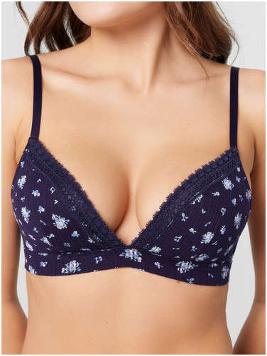 Бюстгальтер женский синий с принтом Mark Formelle 103214403
