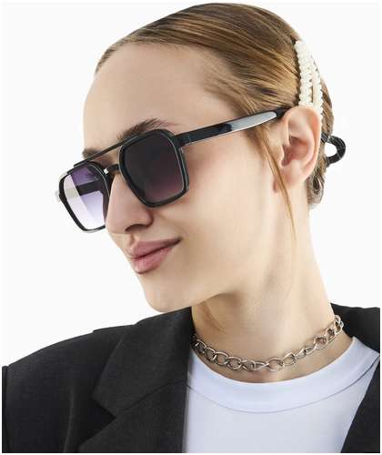 Очки солнцезащитные, uv 400, ширина 15 см, дужка 15 см, линза 5×4.2 см onesun / 103236989 - вид 2