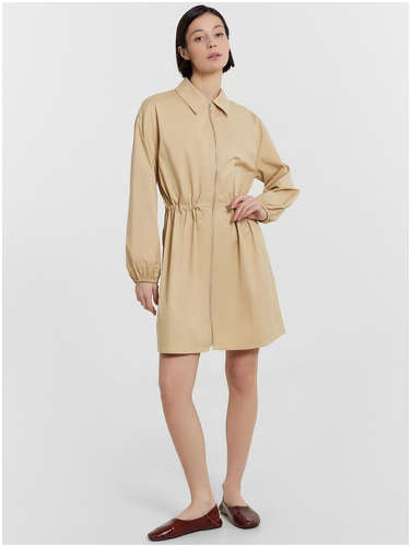 Платье женское бежевое на молнии Mark Formelle / 103226644 - вид 2