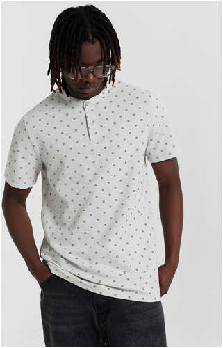 Поло мужское серое с принтом Mark Formelle 103233595