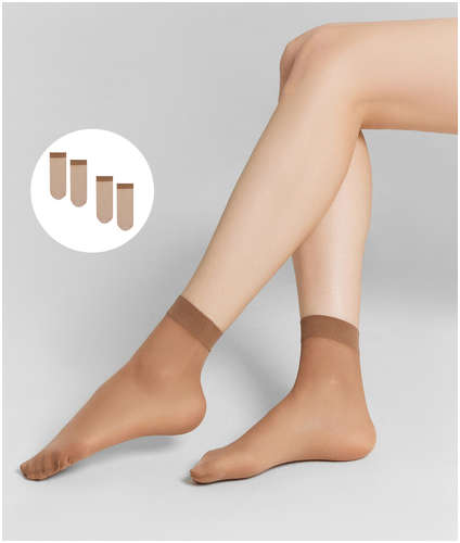 Носки женские капроновые в наборе, 2 пары Mark Formelle 103231598