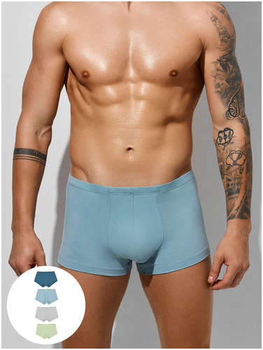 Трусы боксеры мужские в наборе, 4 шт Mark Formelle 103242089