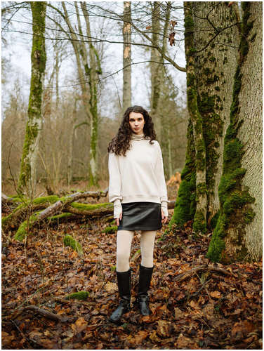 Худи женское бежевое из коллекции Mark Formelle / 103219771 - вид 2