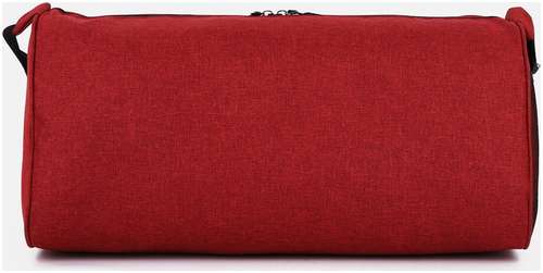 Сумка спортивная на молнии, наружный карман, длинный ремень, цвет бордовый / 103150549 - вид 2
