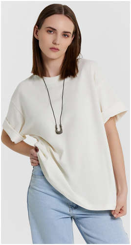 Футболка женская кремовая оверсайз Mark Formelle 103234069