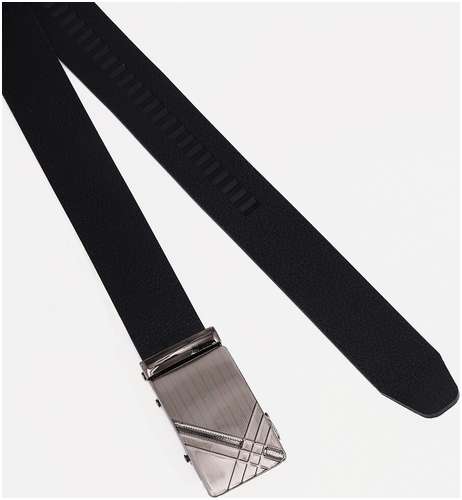 Ремень мужской, ширина 3,5 см, пряжка автомат, цвет черный / 103151048 - вид 2