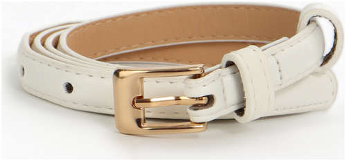 Ремень женский, ширина 1.3 см, пряжка металл, белый / 103241532 - вид 2