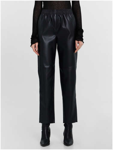 Брюки женские кожаные черные Mark Formelle / 103217670 - вид 2