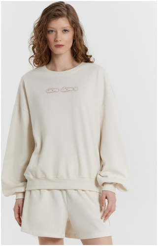 Свитшот женский бежевый с принтом Mark Formelle 103236673