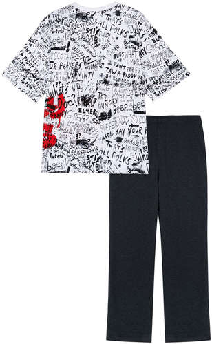 Комплект трикотажный фуфайка футболка брюки пижама пояс PLAYTODAY / 103181280 - вид 2