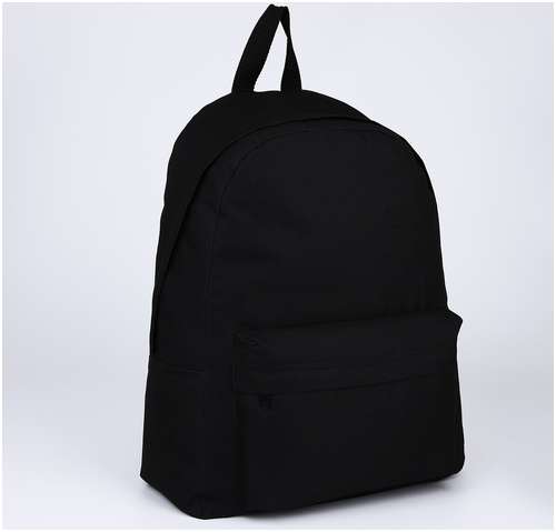 Рюкзак текстильный, с карманом, цвет черный NAZAMOK / 103151341 - вид 2