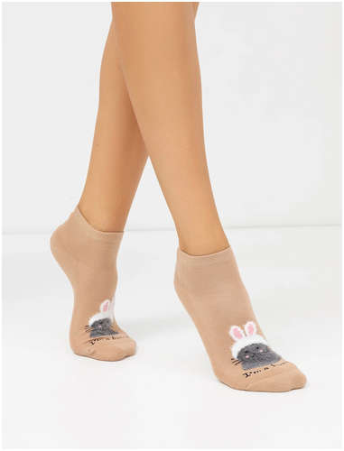 Укороченные женские носки в оттенке Mark Formelle / 103240083 - вид 2