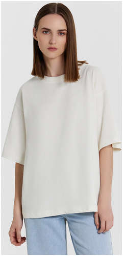 Футболка женская кремовая оверсайз Mark Formelle / 103234069 - вид 2