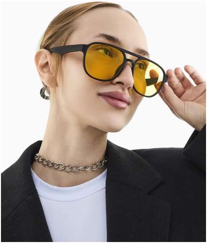 Очки солнцезащитные, uv 400, ширина 15 см, дужка 15 см, линза 5.4×4.6 см onesun 103236974