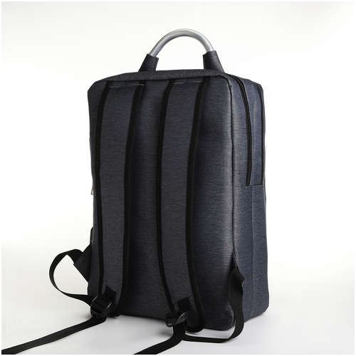 Рюкзак городской на молнии, 2 кармана, с usb, цвет серый / 103176933 - вид 2