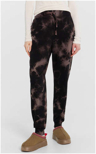 Брюки женские черные с принтом Mark Formelle / 103215347 - вид 2