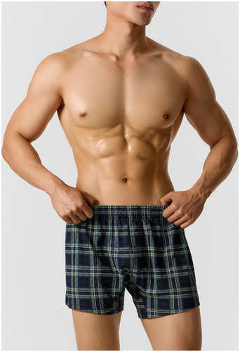 Трусы шорты мужские в клетку Mark Formelle / 103241137 - вид 2