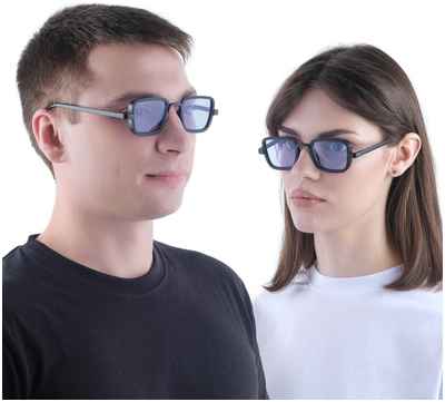 Очки солнцезащитные onesun, uv 400, 14×14×4.5 см, линза 3.5×5 см, голубые 10345491