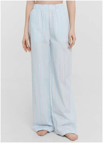 Брюки домашние женские голубые в полоску Mark Formelle / 103231452 - вид 2