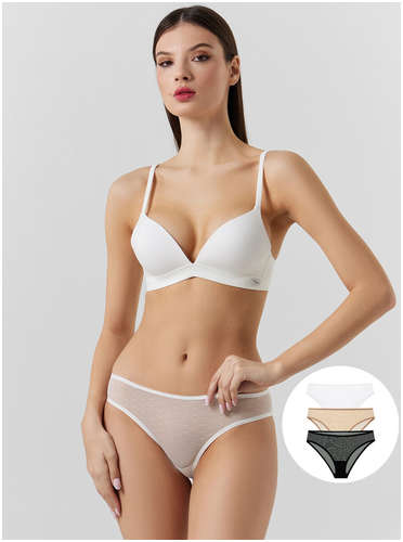 Трусы слипы женские в наборе, 3 шт Mark Formelle 103236451