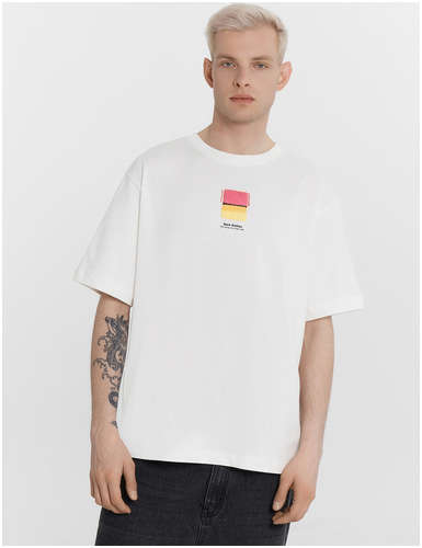 Футболка мужская белая с принтом mark rothko Mark Formelle / 103231270 - вид 2