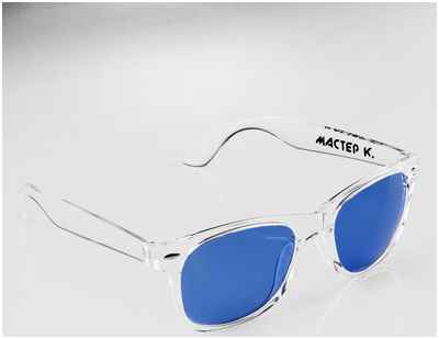 Очки солнцезащитные onesun, uv 400, 14.5×14.5×5 см, линза 4.5×5×5 см, голубые / 10384096 - вид 2