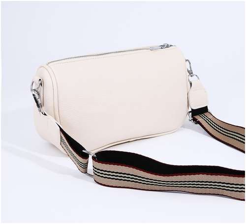 Сумка женская на молнии, цвет белый / 103150937 - вид 2